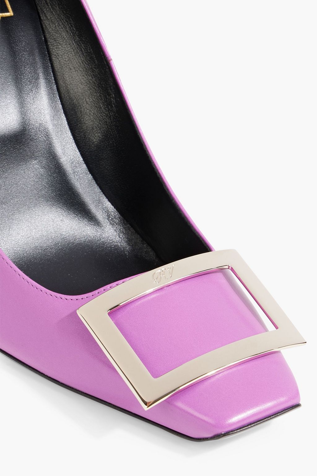 ROGER VIVIER Buckle-embellished leather pumps