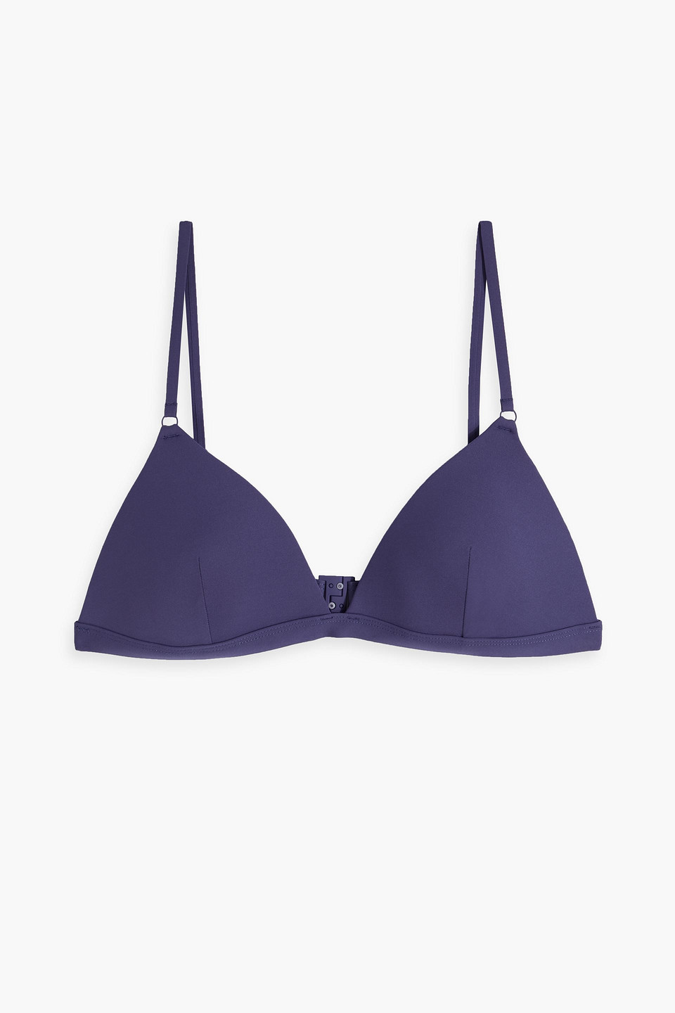 Zimmermann Separates Sculpt Triangle Bikini Top In Indigo