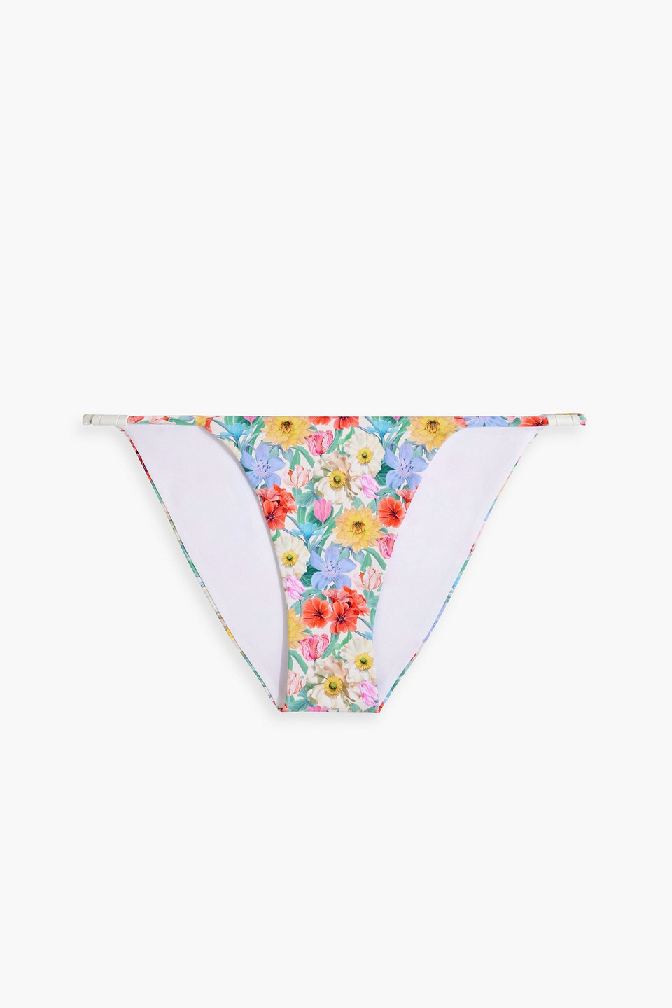 Onia Floral-print Low-rise Bikini Briefs In Baby Pink