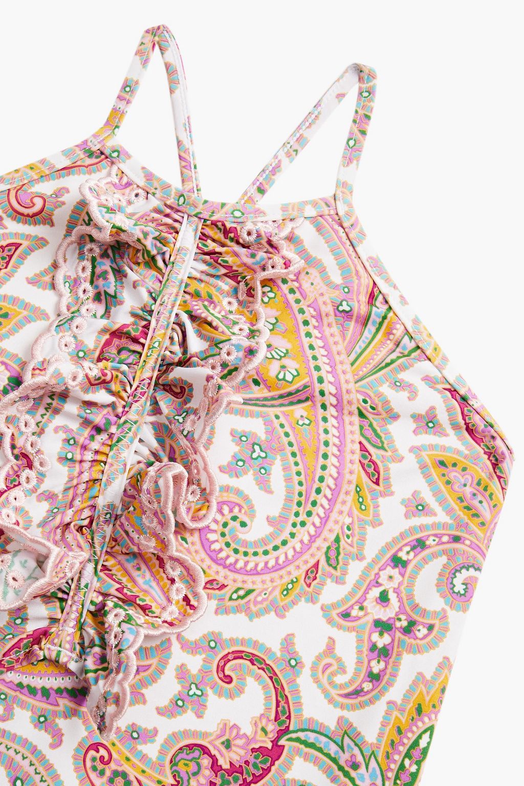 ZIMMERMANN Kids Teddy ruffled paisley-print swimsuit