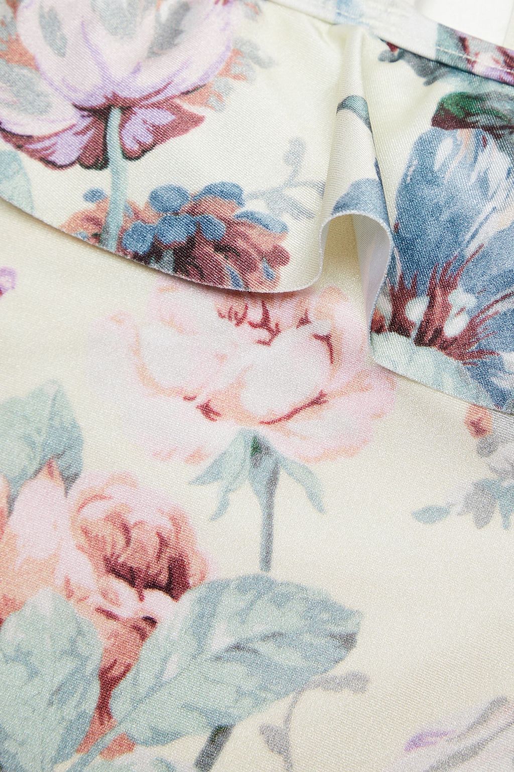 ZIMMERMANN Kids Jasper ruffled floral-print swimsuit