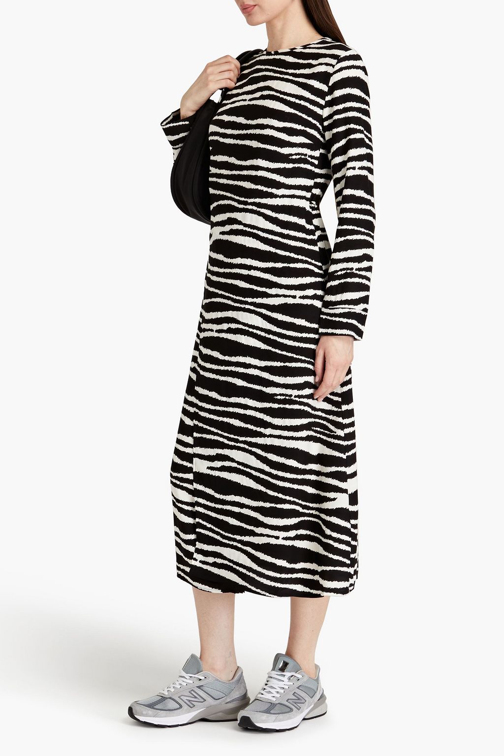 SAMSØE Φ SAMSØE Wrap-effect floral-print cady midi dress