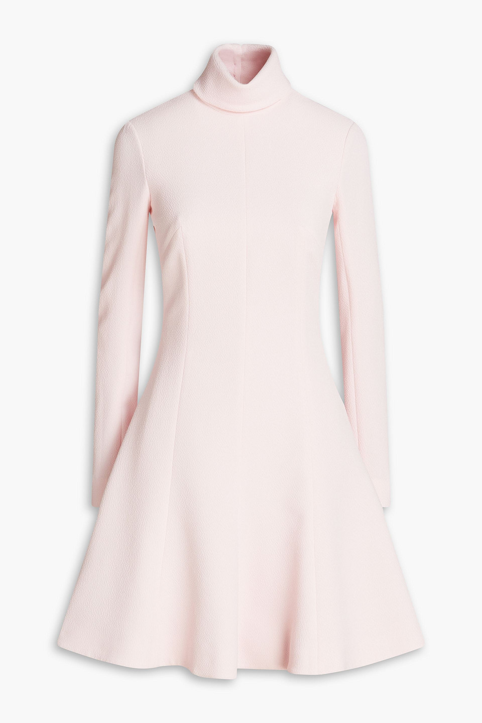 Emilia Wickstead - Flared cutout textured crepe mini dress - Pink