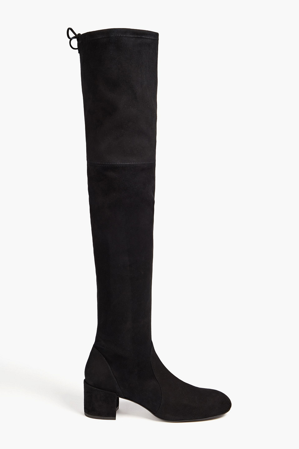 Shop Stuart Weitzman Odene 50 Suede Over-the-knee Boots In Black