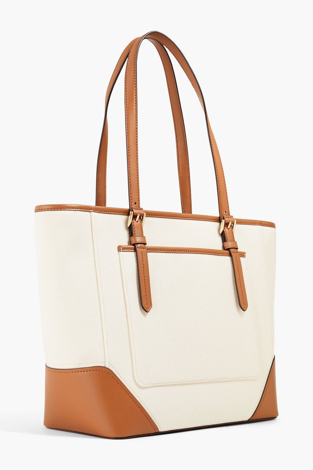 MICHAEL MICHAEL KORS Aria leather-trimmed canvas tote