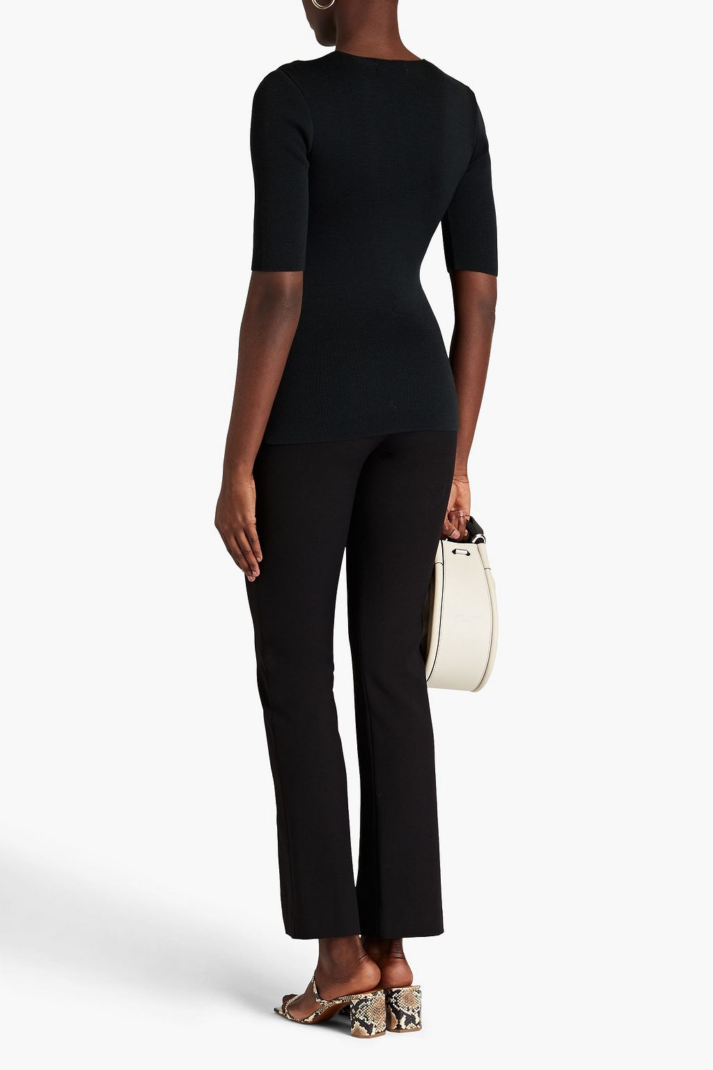 LVIR Essential Tencel™-blend crepe straight-leg pants
