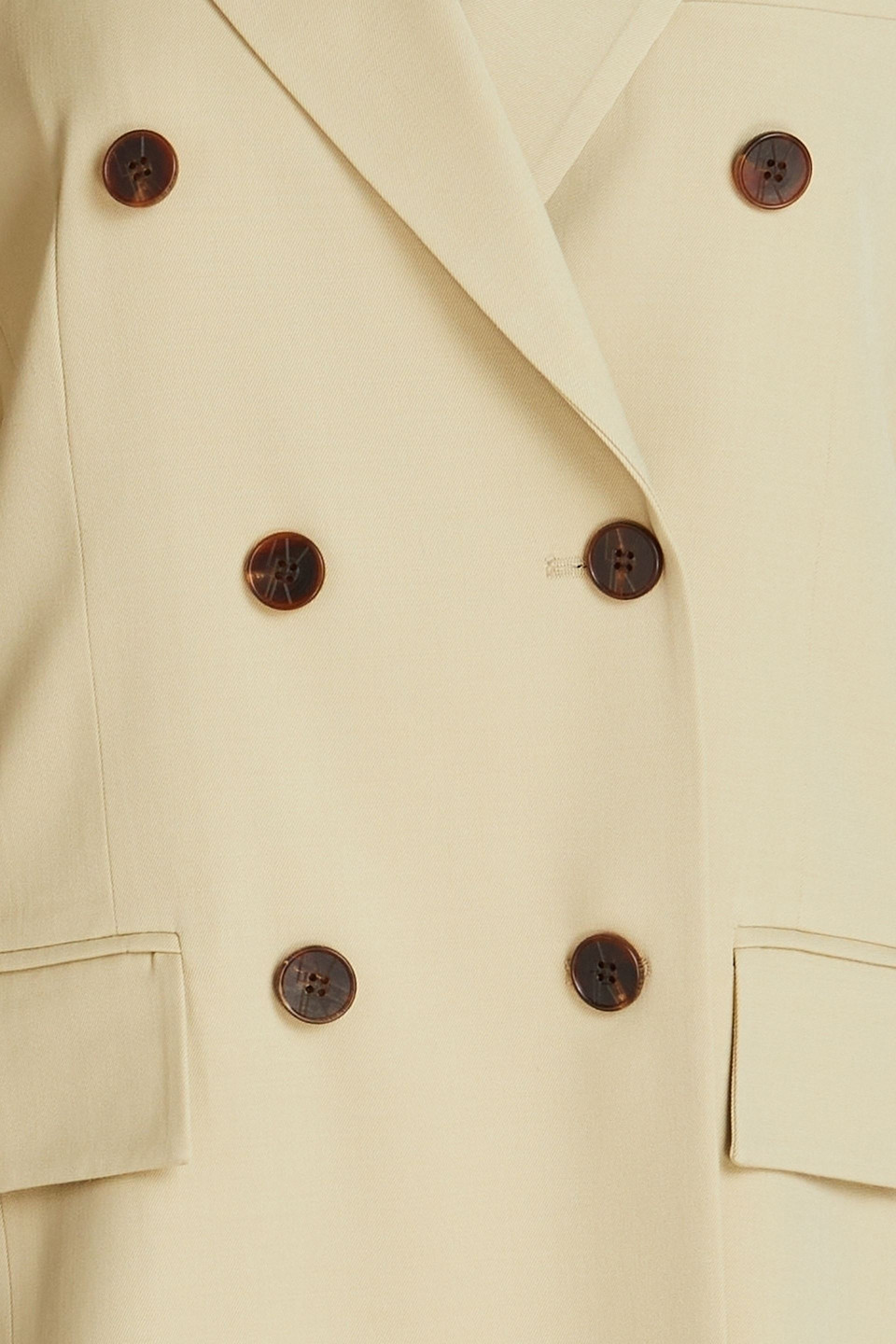Lvir Doppelreihiger Blazer Aus Twill In Sage Green