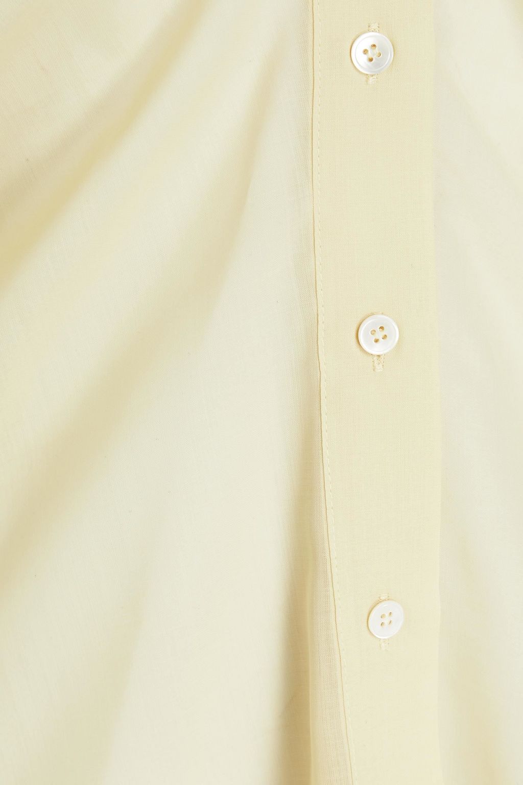 LVIR Shirred wool-blend shirt