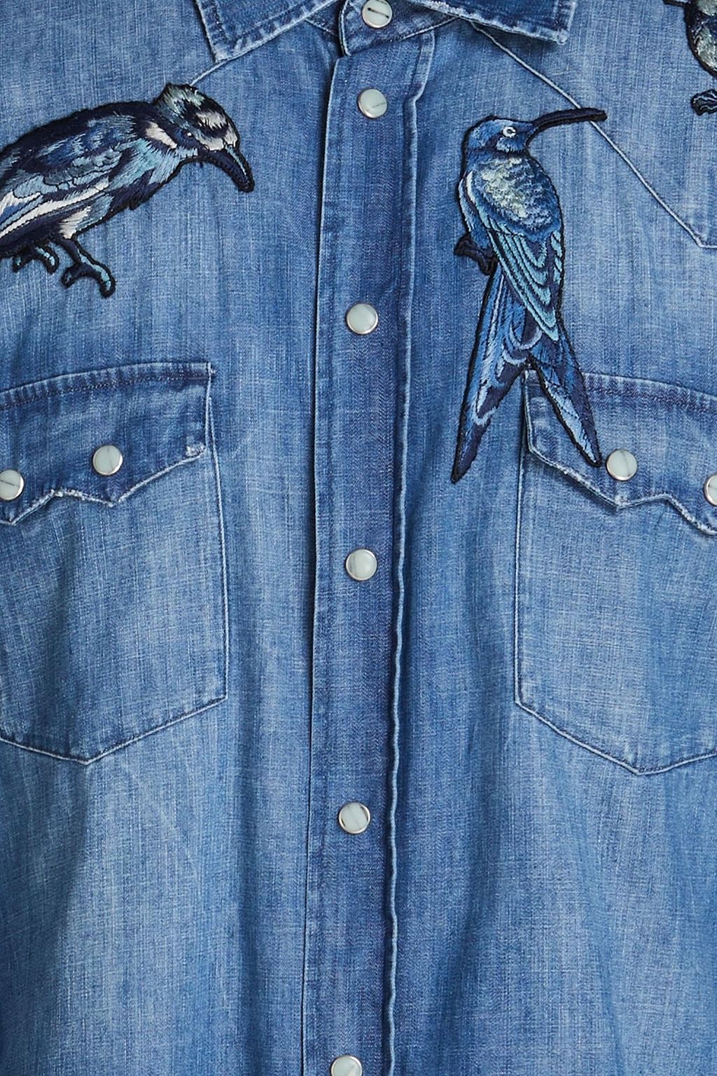 DOLCE&GABBANA Embroidered denim shirt