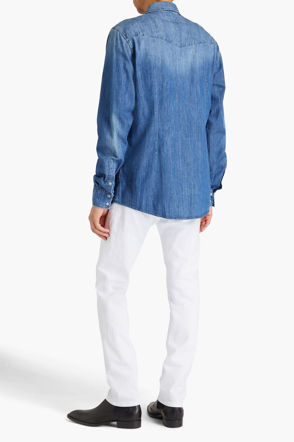 DOLCE&GABBANA Embroidered denim shirt