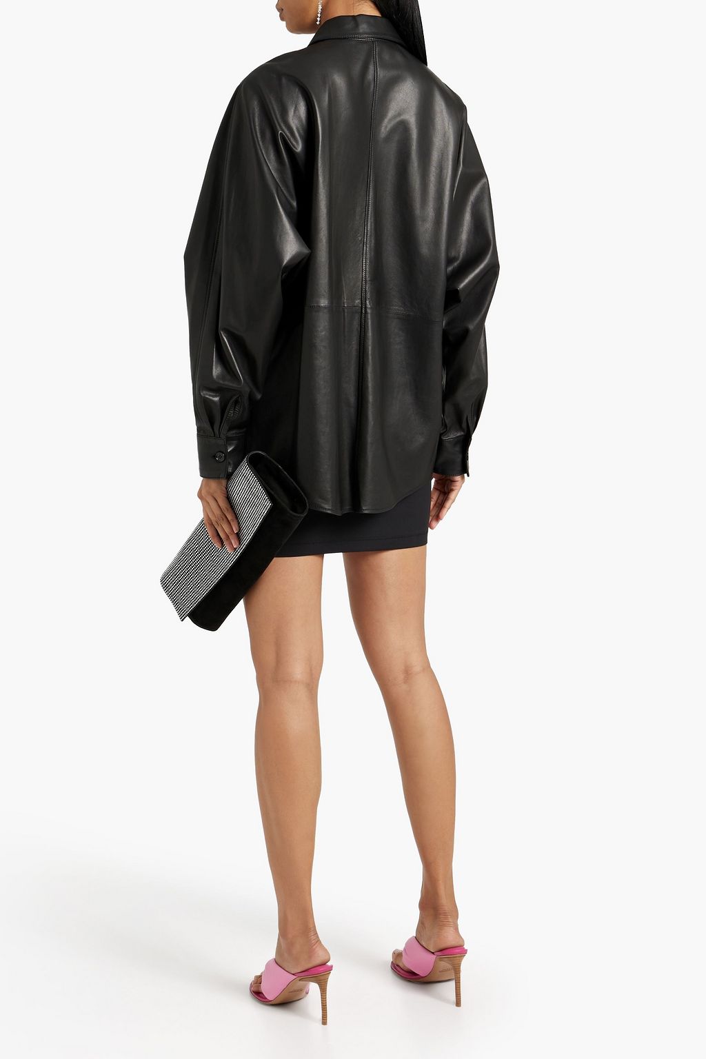 ALEXANDERWANG.T تنورة قصيرة من قماش سكوبا
