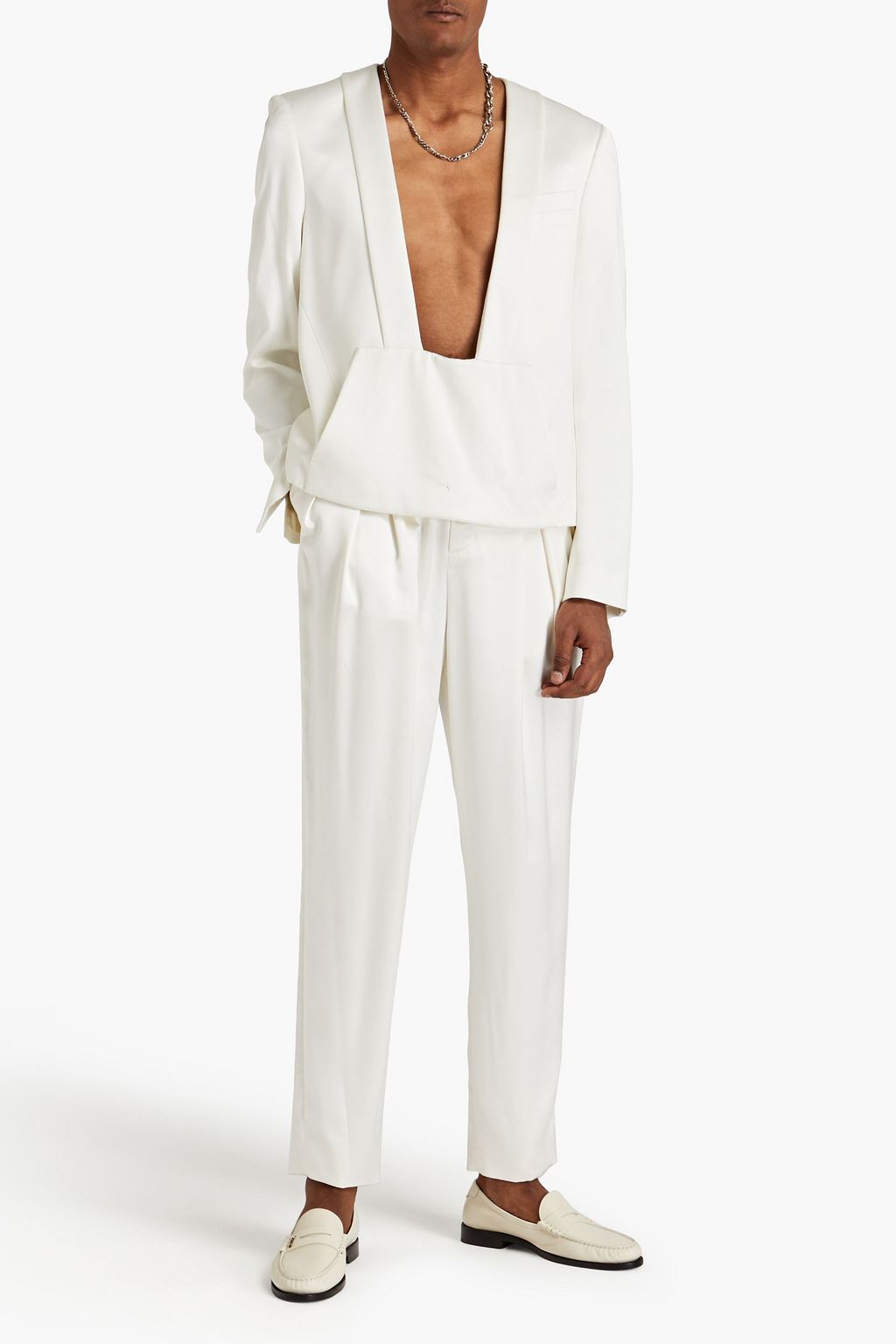 BALMAIN بليزر من ساتان الكريب