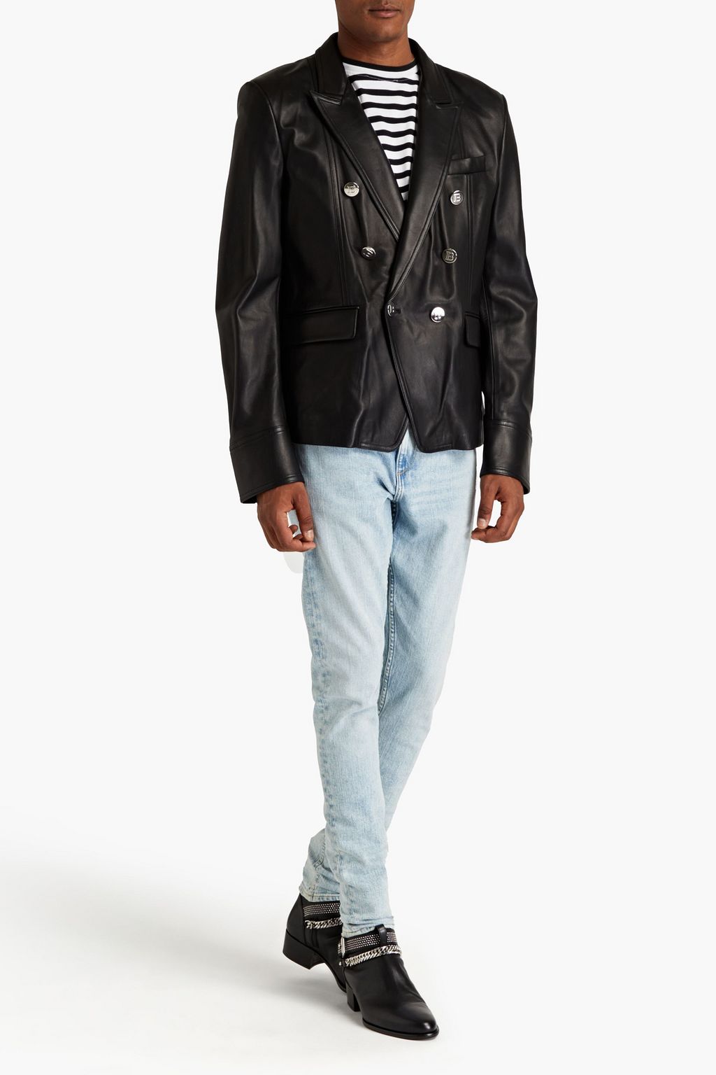 BALMAIN Leather blazer