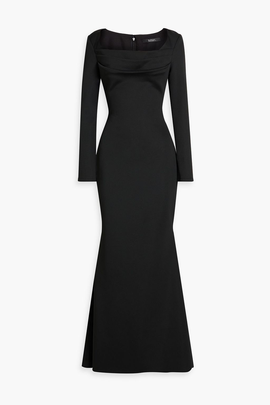 BADGLEY MISCHKA Draped scuba gown | THE OUTNET