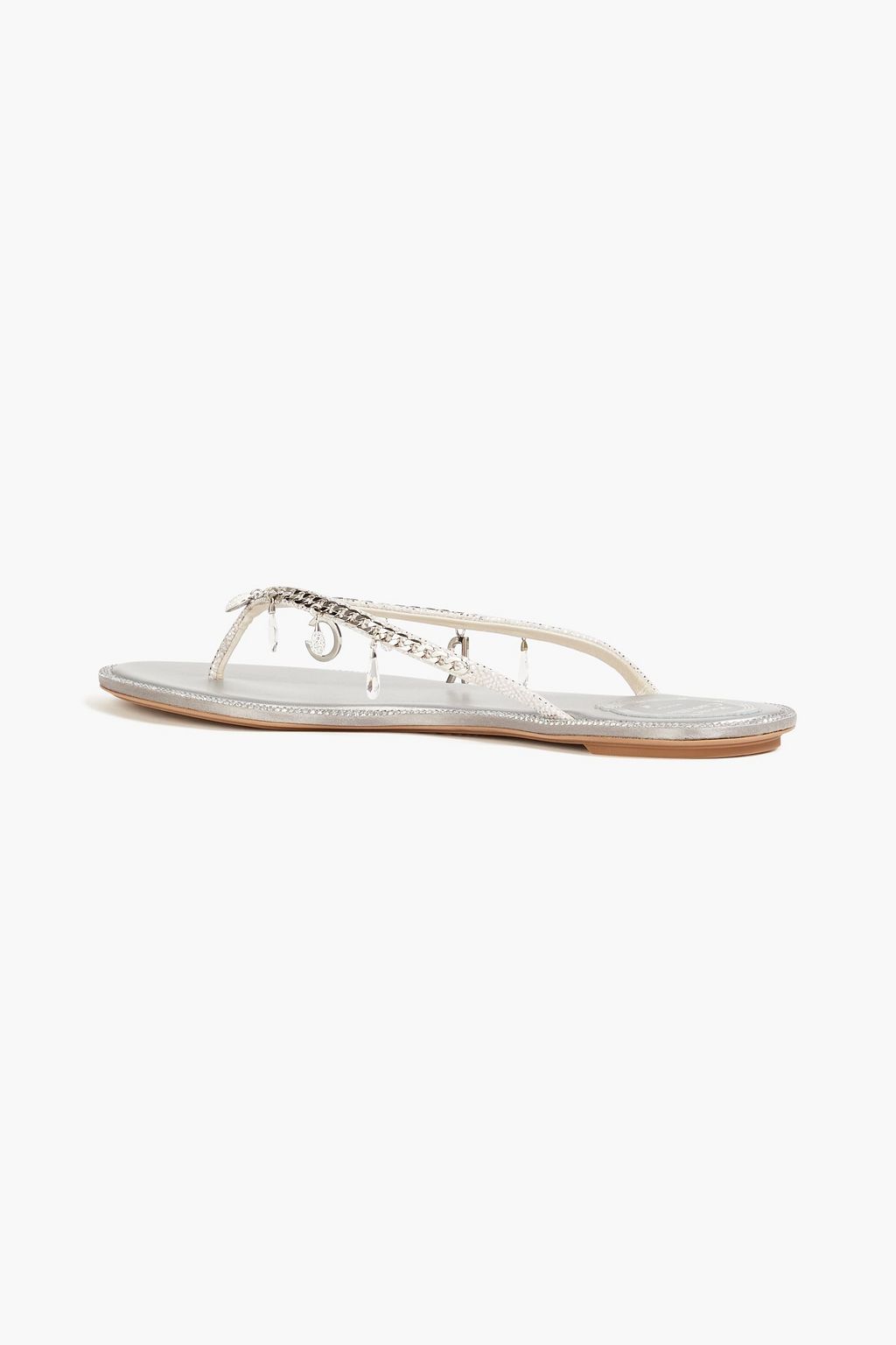 RENE' CAOVILLA Charmy crystal-embellished karung sandals