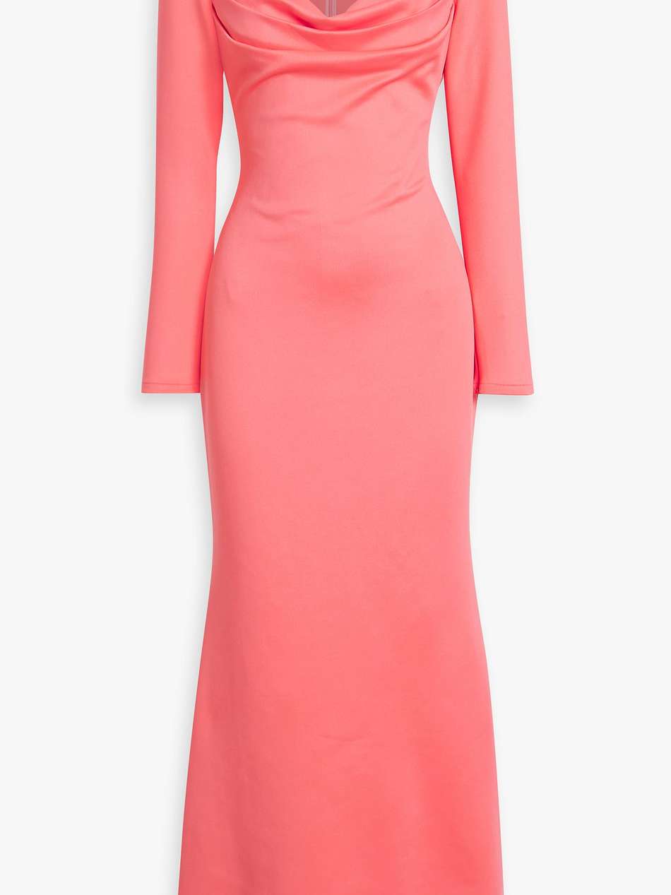 draped scuba gown