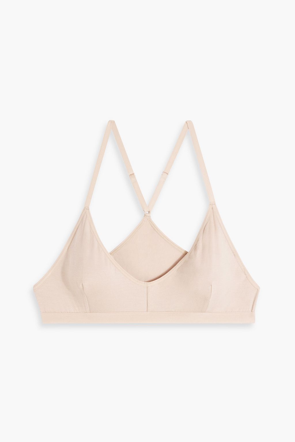 Bamboo-blend jersey soft-cup triangle bra