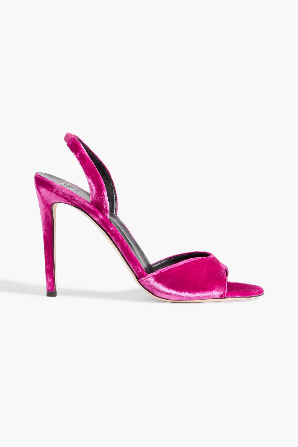 Giuseppe Zanotti Lilibeth Velvet Sling-back Sandals In Magenta