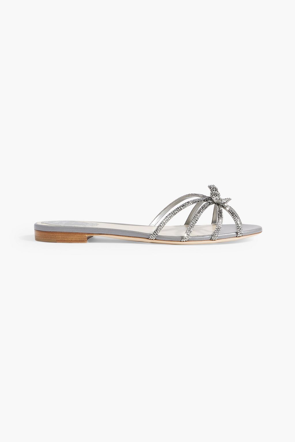 RENE' CAOVILLA Caterina embellished satin sandals | THE OUTNET