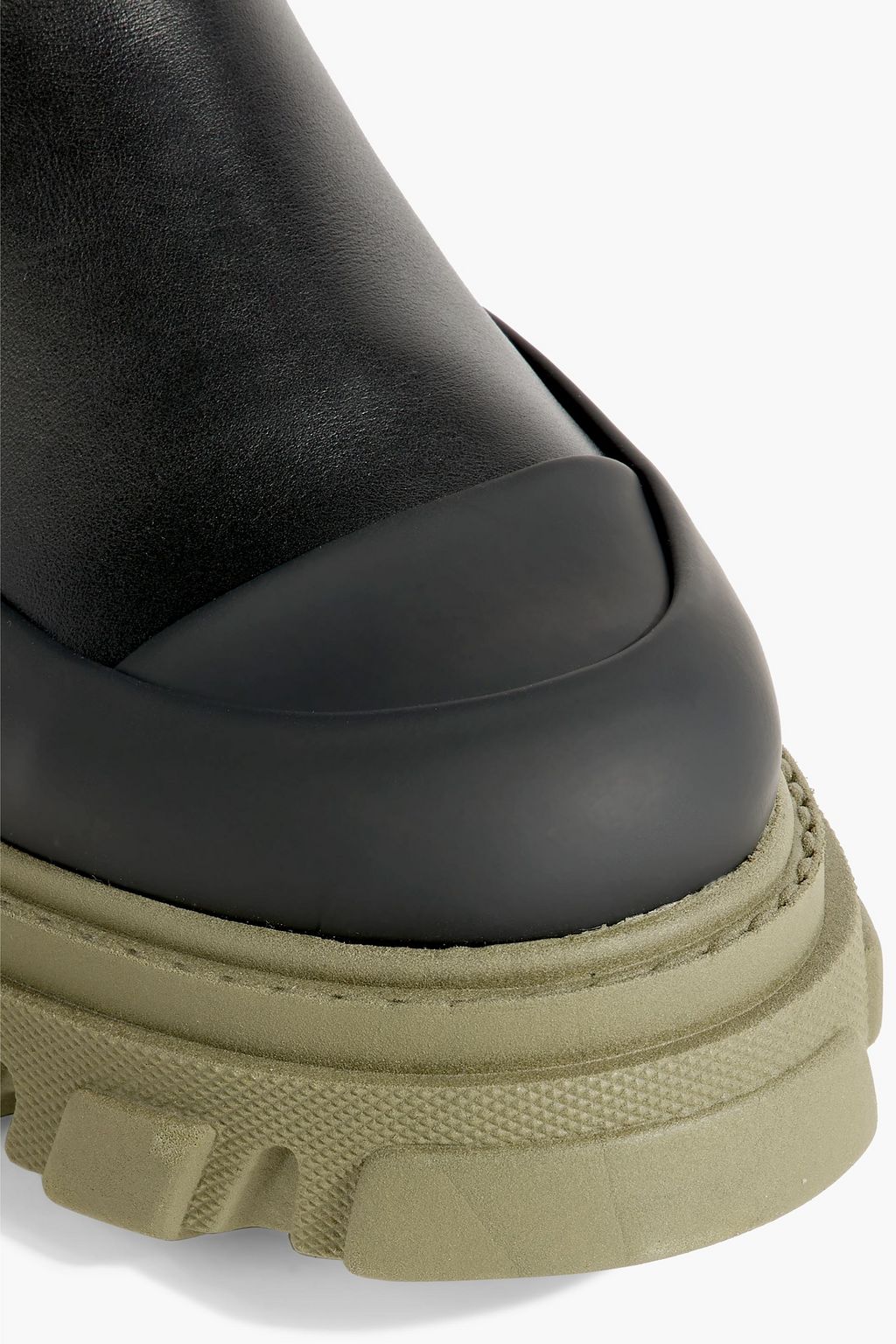 GANNI Leather knee boots