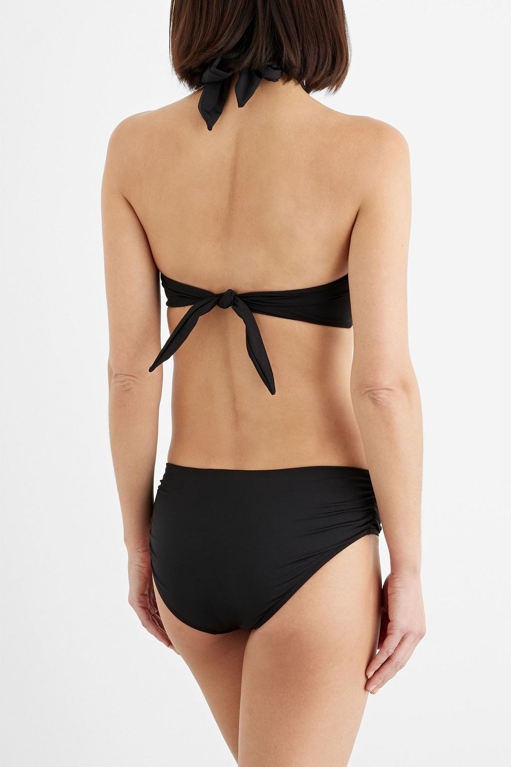 IRIS & INK Neckholder-Bikini-Oberteil mit Ringdetails