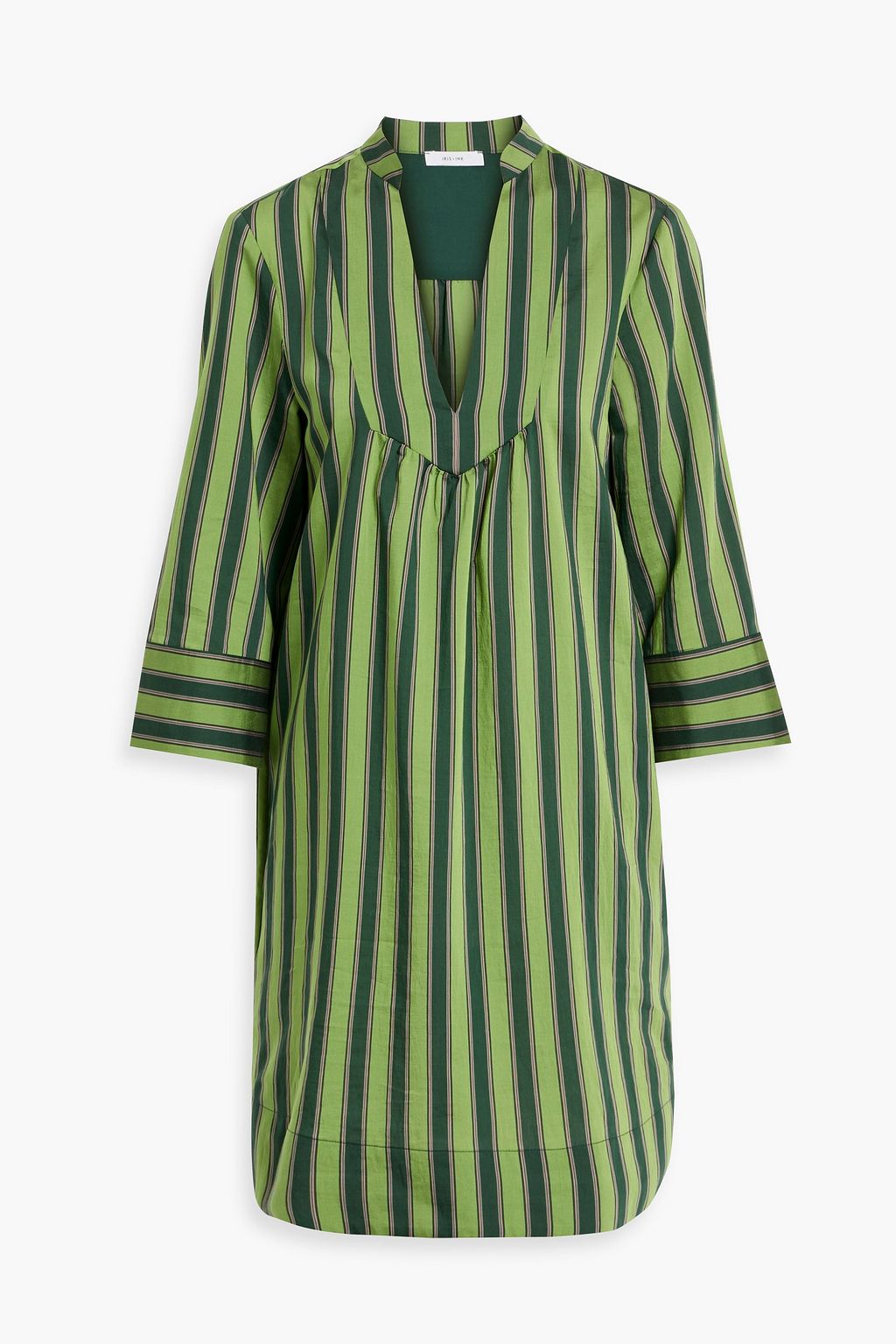 IRIS & INK Cleo striped Lyocell-blend mini dress | THE OUTNET