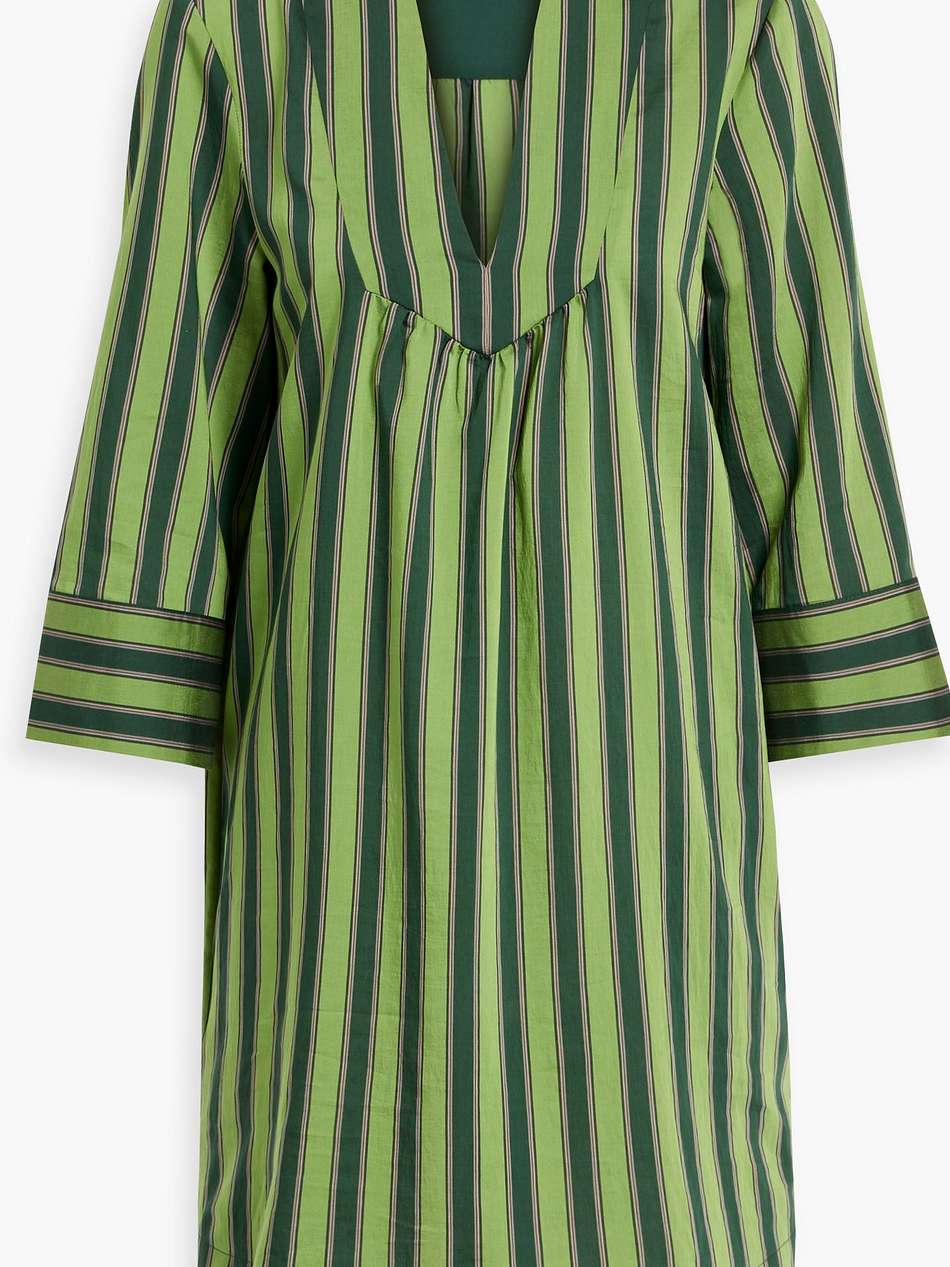 cleo striped lyocell-blend mini dress