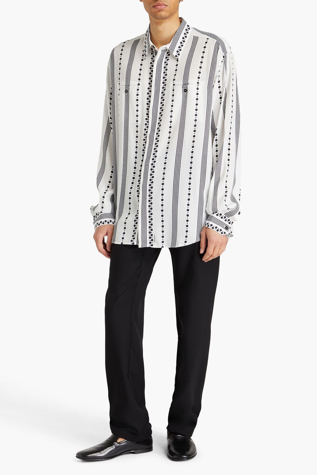 DOLCE&GABBANA Hemd aus Voile mit Polka-Dots