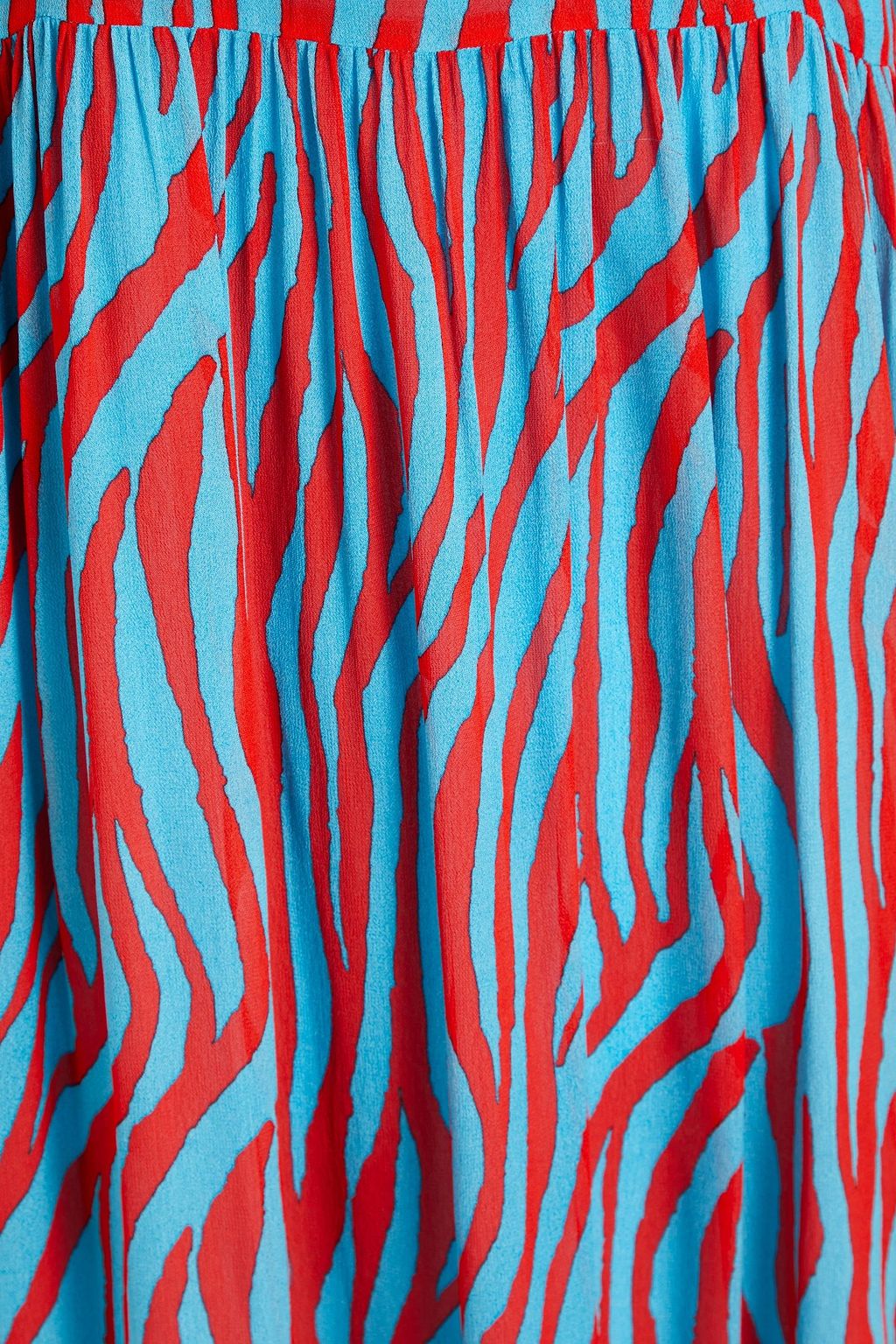 DIANE VON FURSTENBERG Jaxson ruffled printed crepe de chine midi dress