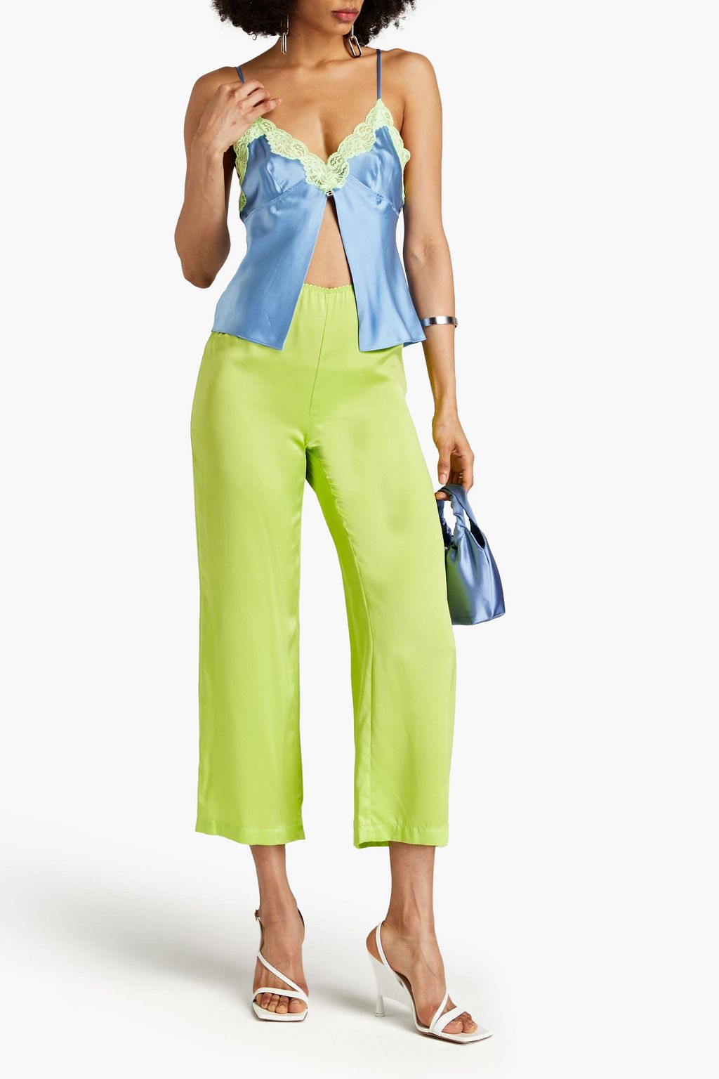 ALEXANDERWANG.T Silk-satin straight-leg pants