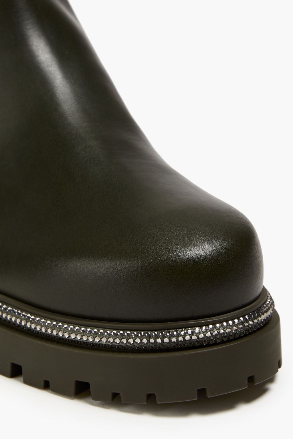 RENE' CAOVILLA Bika crystal-embellished leather Chelsea boots