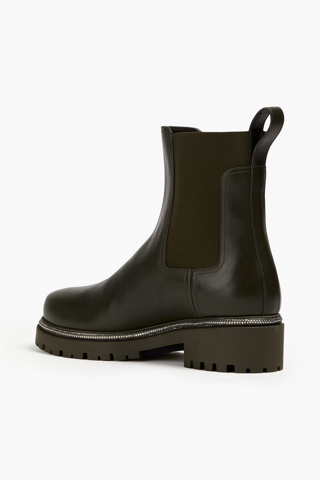 RENE' CAOVILLA Bika crystal-embellished leather Chelsea boots