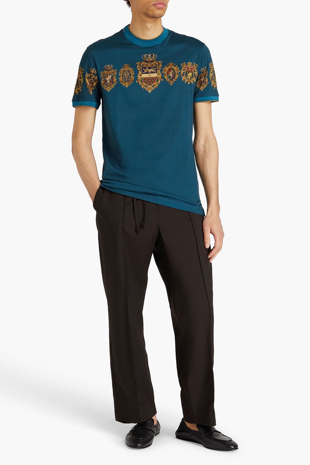 DOLCE&GABBANA T-Shirt aus Baumwoll-Jersey mit Print