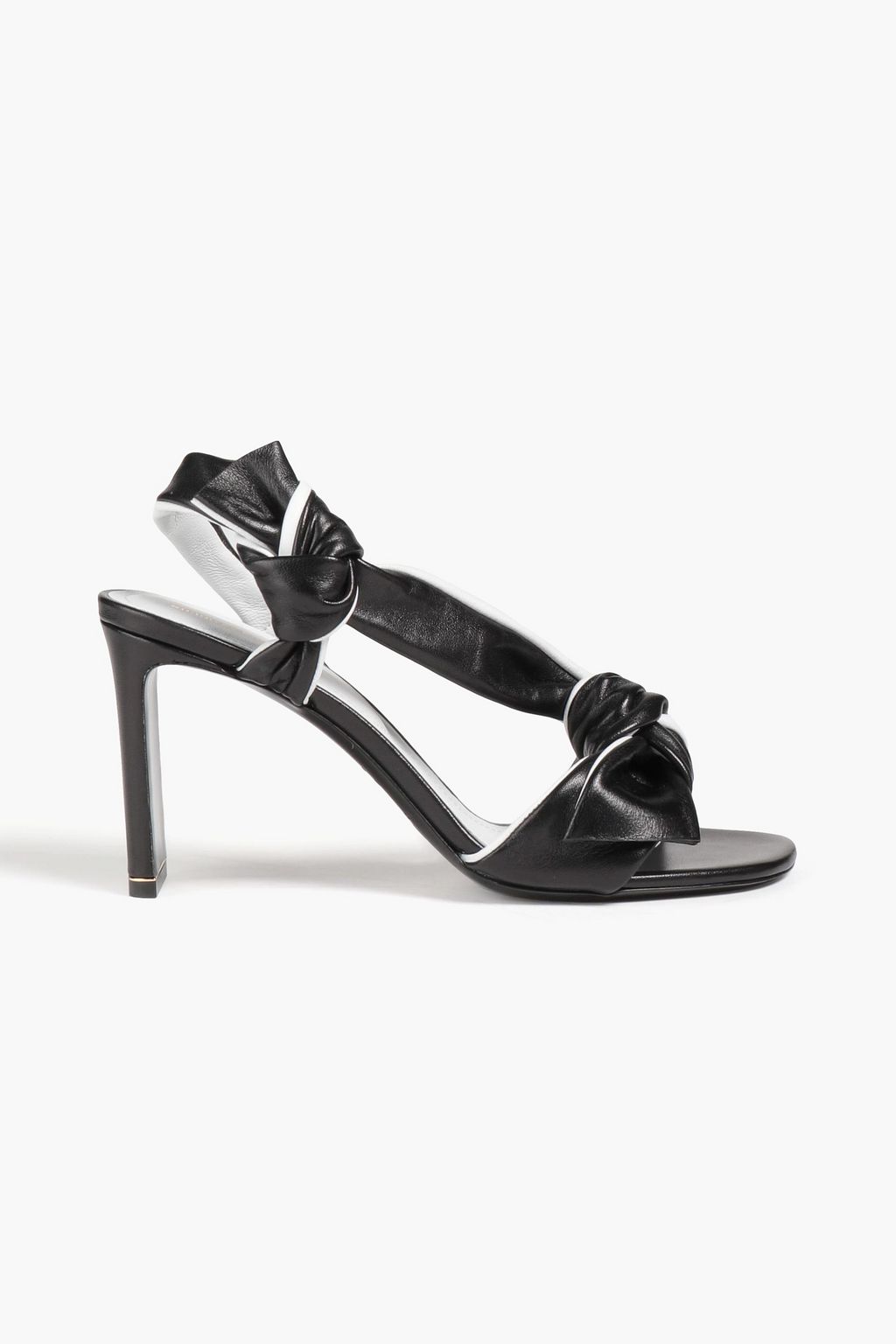 NICHOLAS KIRKWOOD Knotted two tone leather sandals THE OUTNET