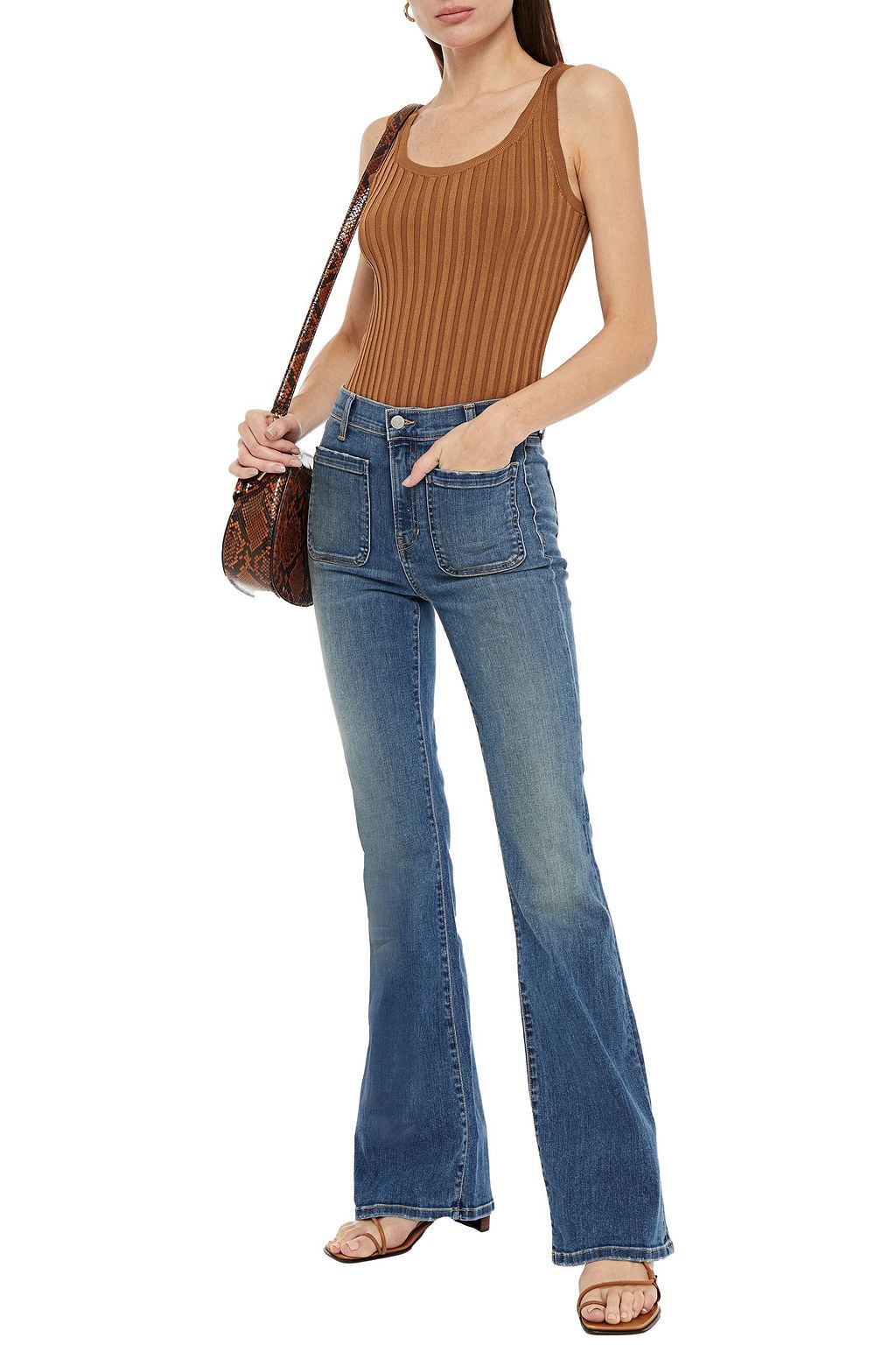 VERONICA BEARD Tanktop aus Rippstrick