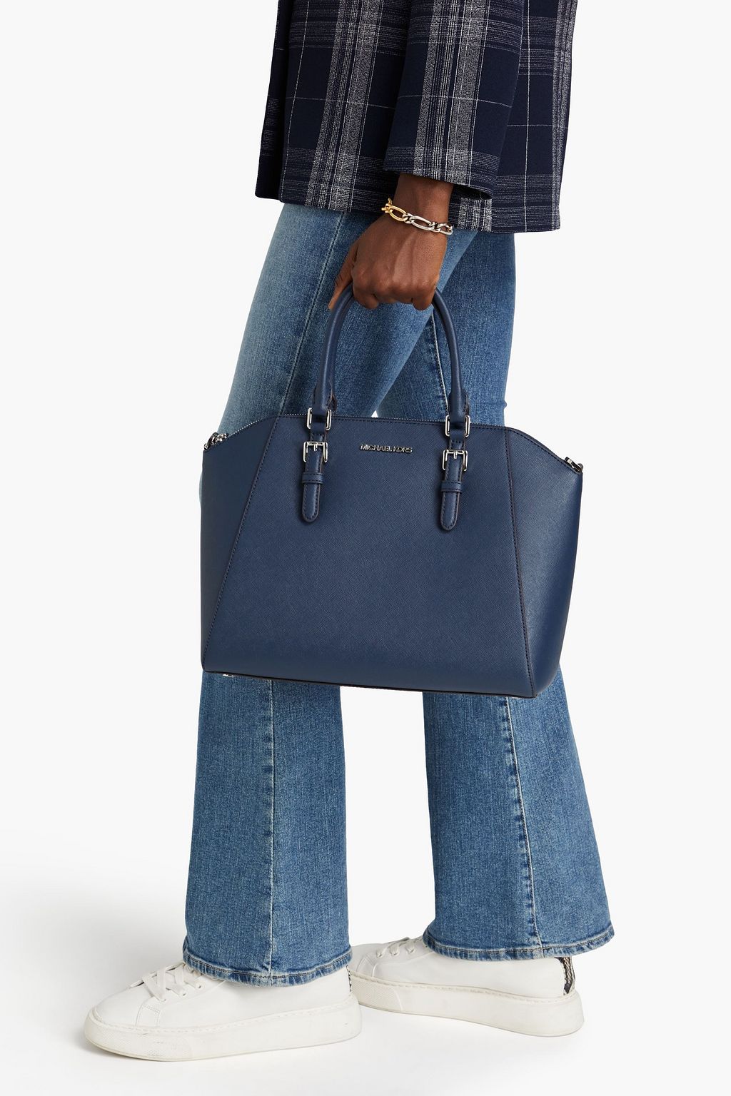 MICHAEL MICHAEL KORS Ciara textured-leather tote | THE OUTNET