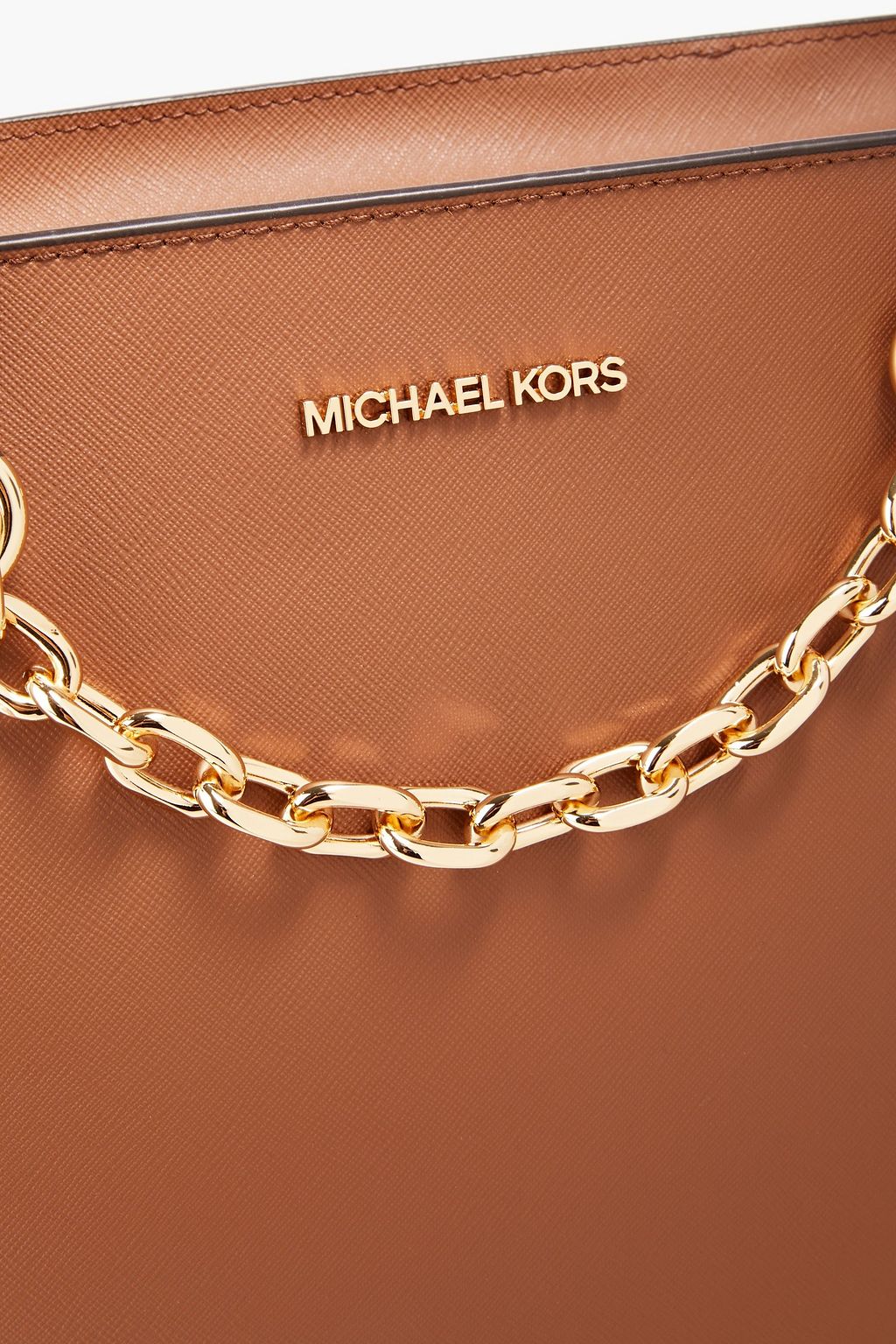MICHAEL MICHAEL KORS 젯 셋 체인 장식 텍스처드 인조 가죽 토트 백