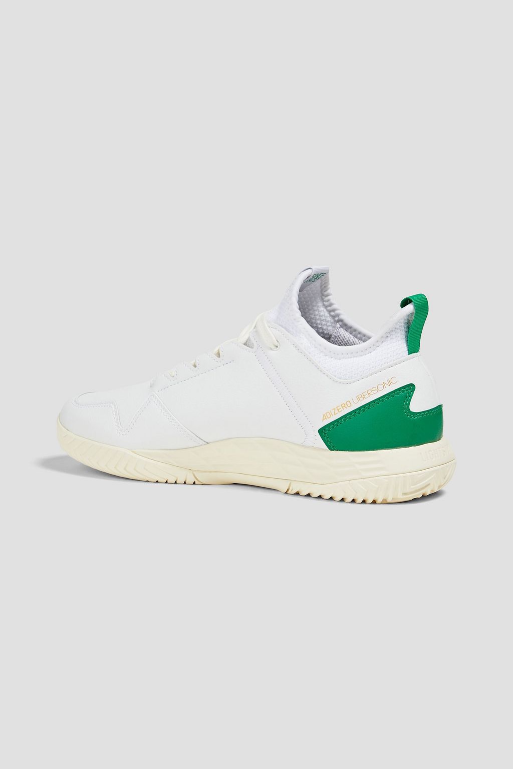 ADIDAS Adizero Ubersonic 4 faux leather and stretch-knit sneakers