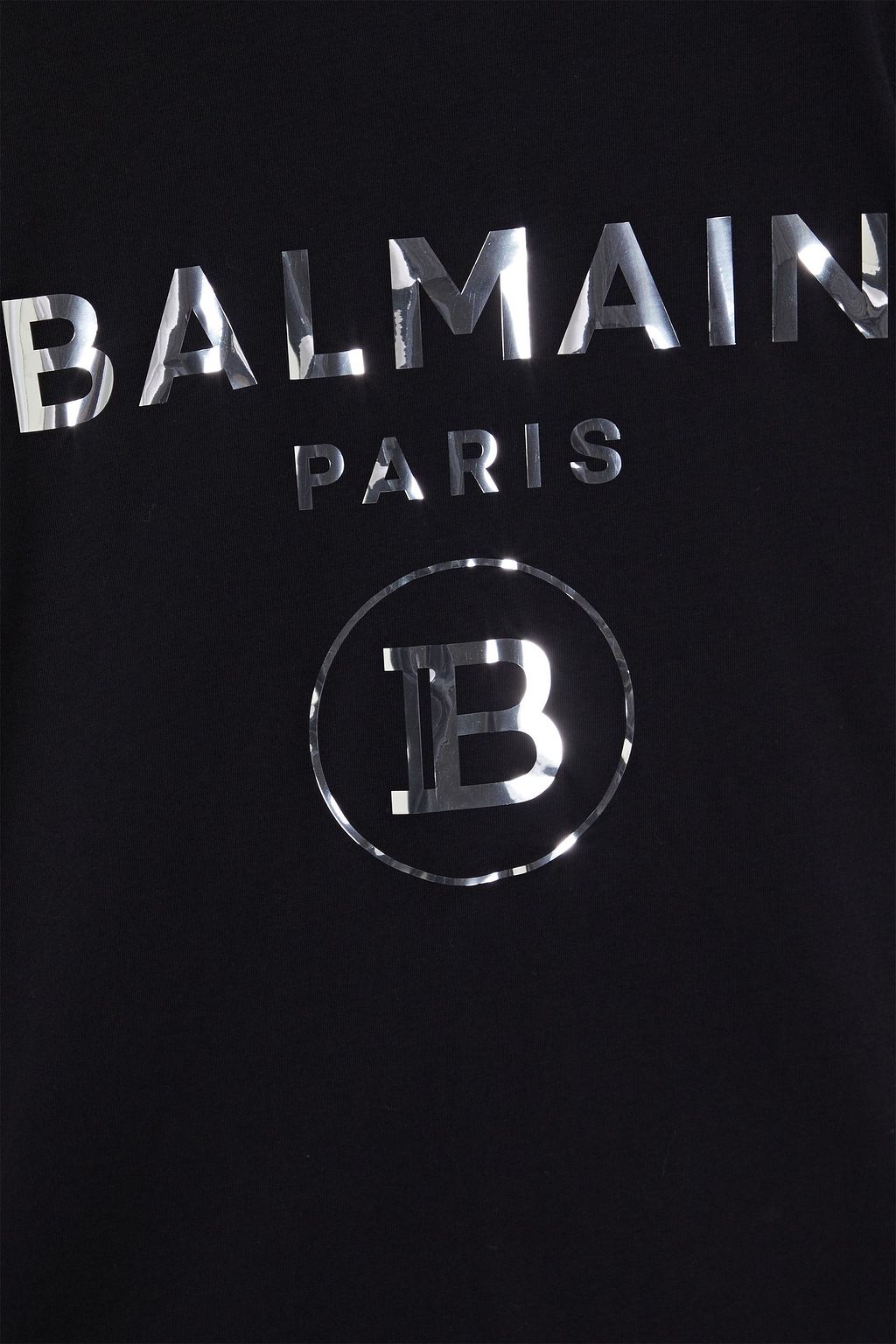 BALMAIN 프린트 코튼 저지 티셔츠