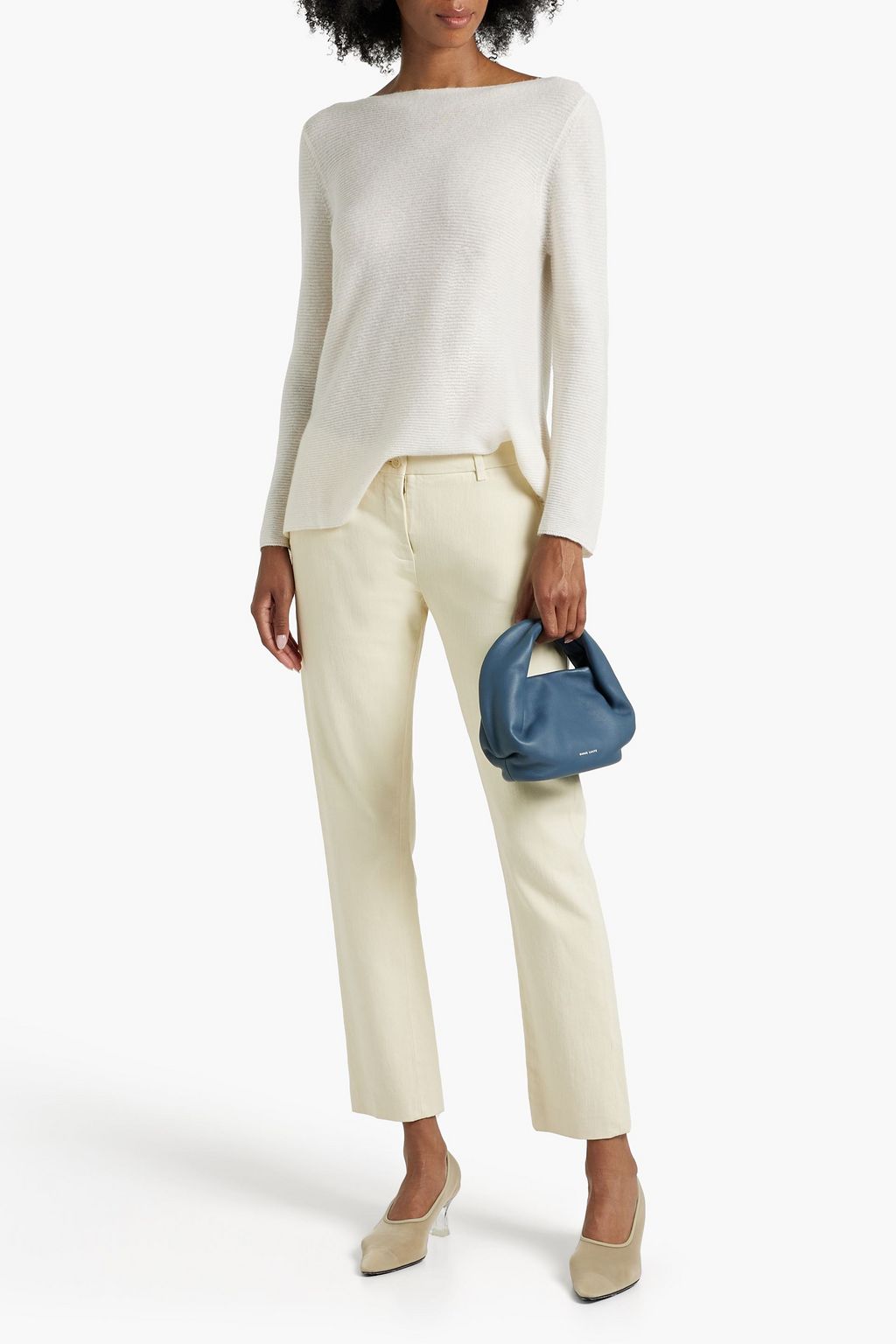 LORO PIANA Ribbed cashmere and silk-blend sweater