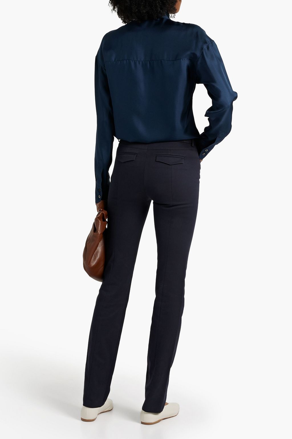 LORO PIANA Varenne cotton-blend twill slim-leg pants