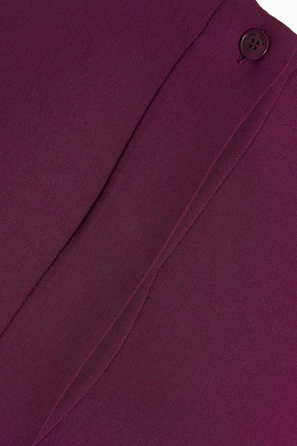 LORO PIANA Candice belted silk-crepe dress