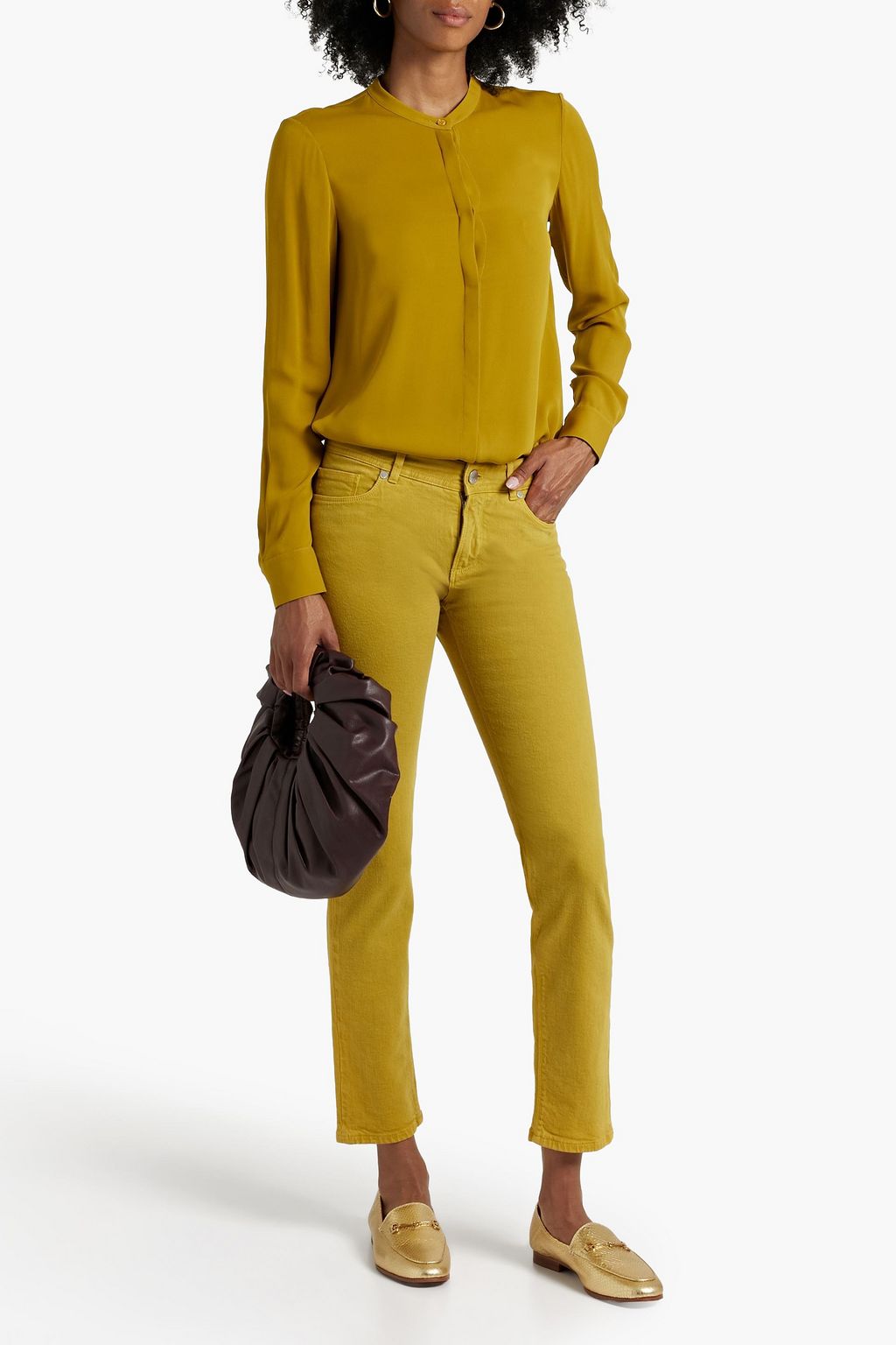 LORO PIANA Noelie silk-blend crepe shirt