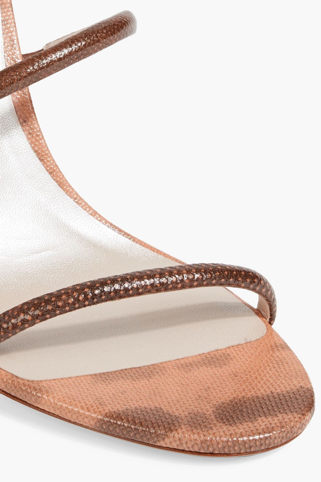 RENE' CAOVILLA Supercleo snakeskin sandals