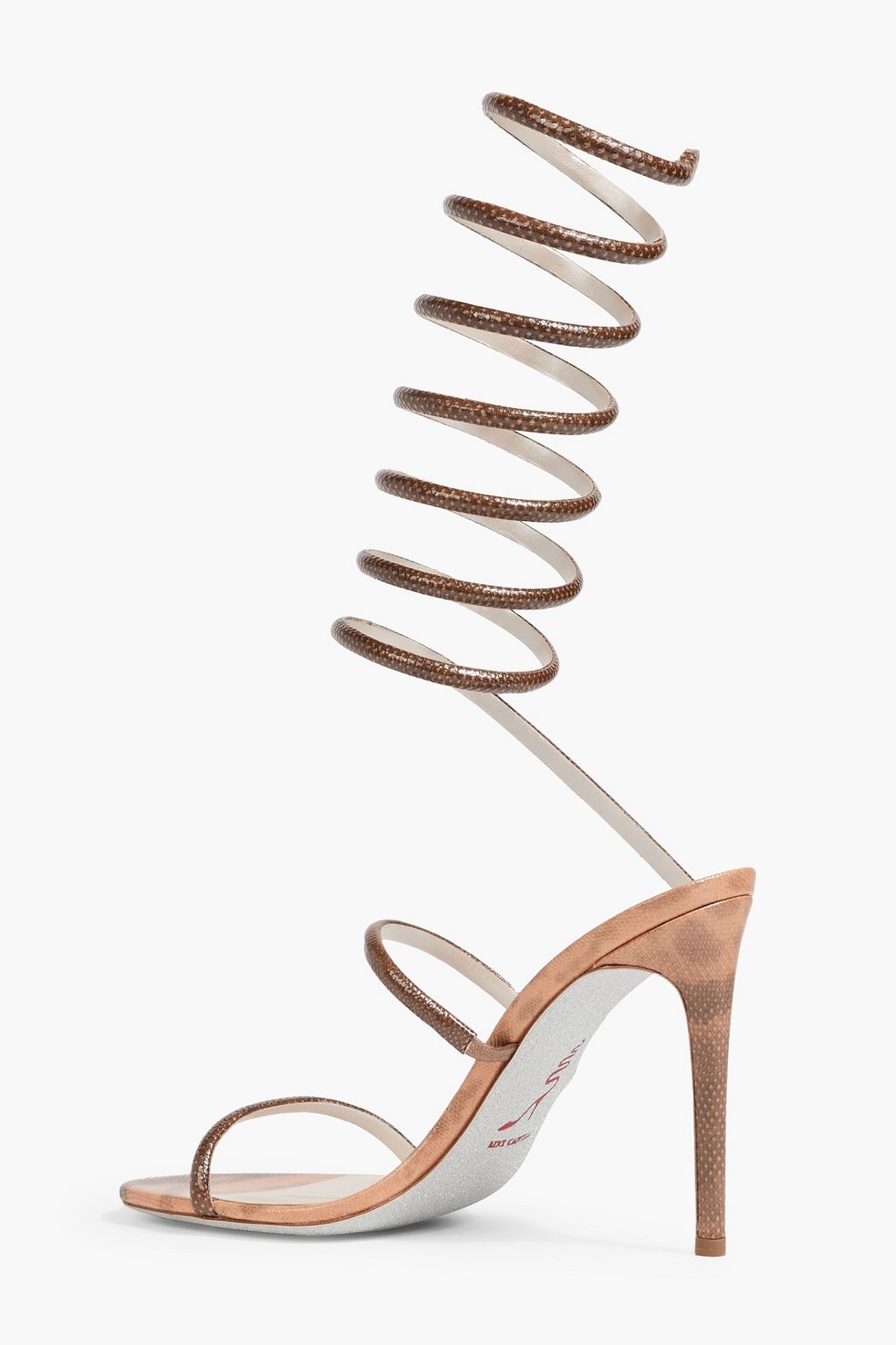 RENE' CAOVILLA Supercleo snakeskin sandals