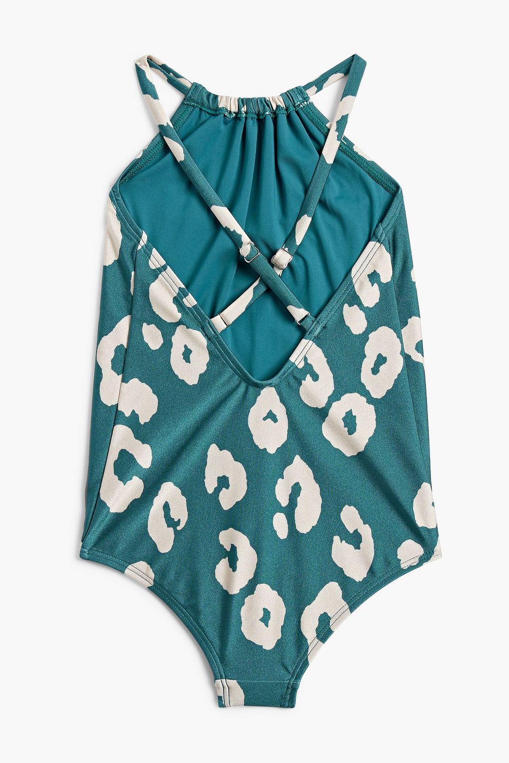 ZIMMERMANN Kids Mae gathered leopard-print swimsuit