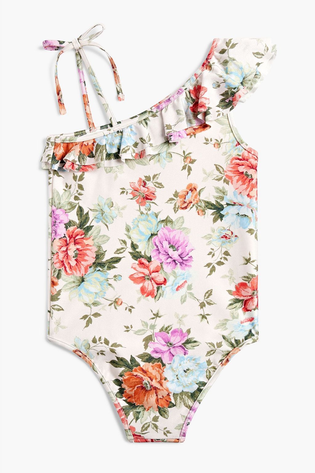 ZIMMERMANN Kids Pattie ruffled floral-print swimsuit