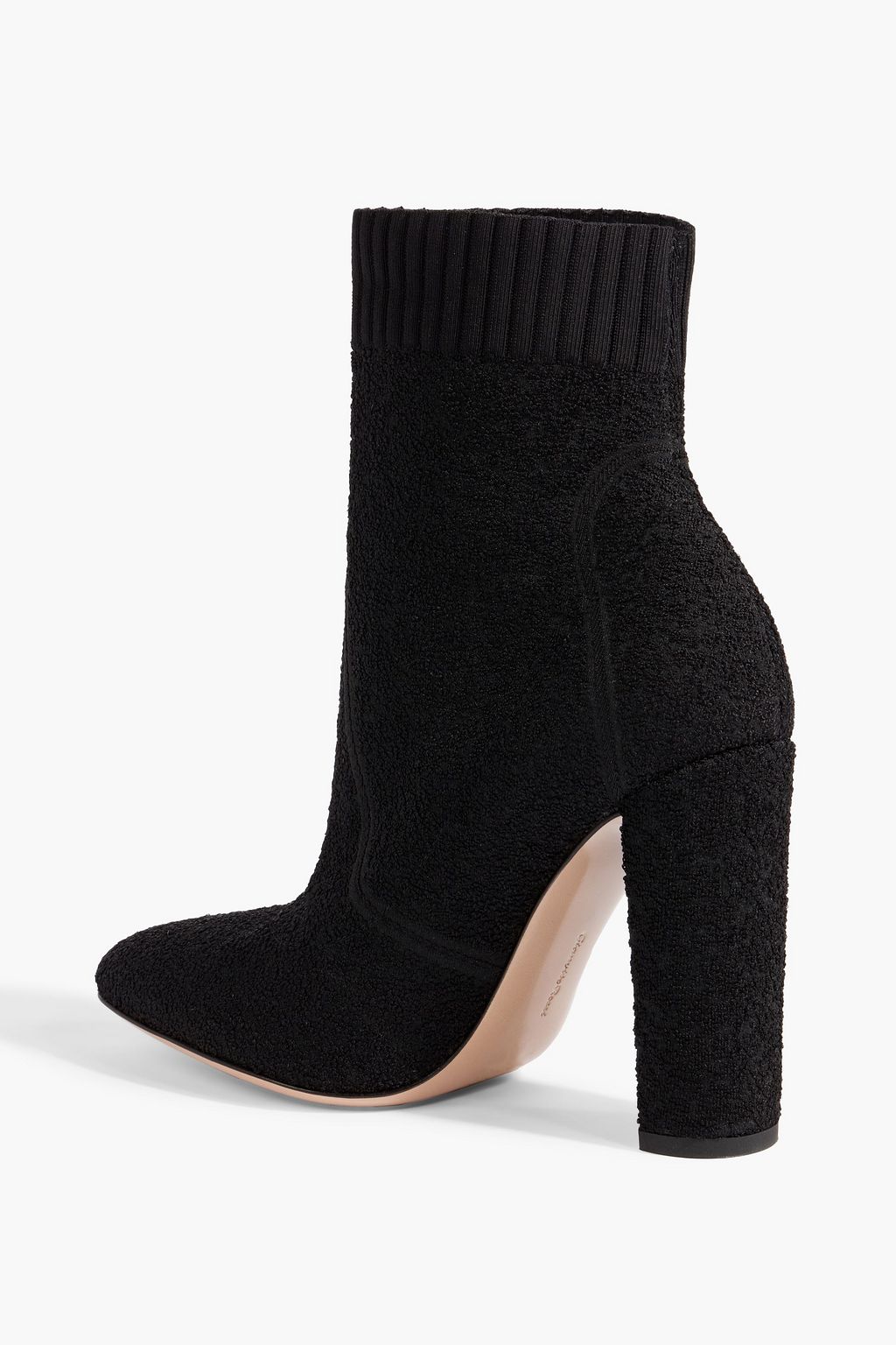 GIANVITO ROSSI Isa bouclé-knit ankle boots