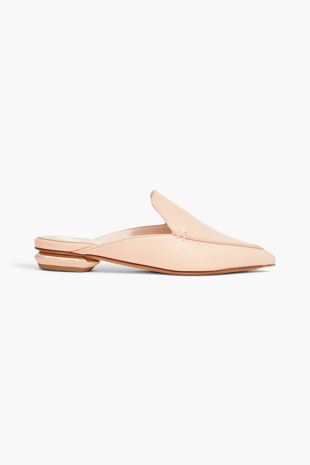 Beya pebbled leather mules