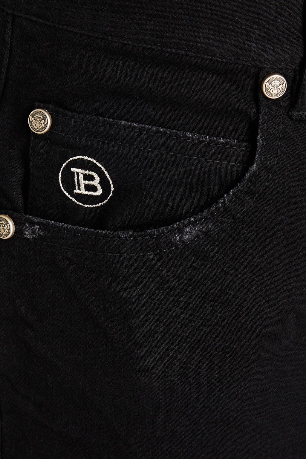 BALMAIN Skinny-fit distressed denim jeans